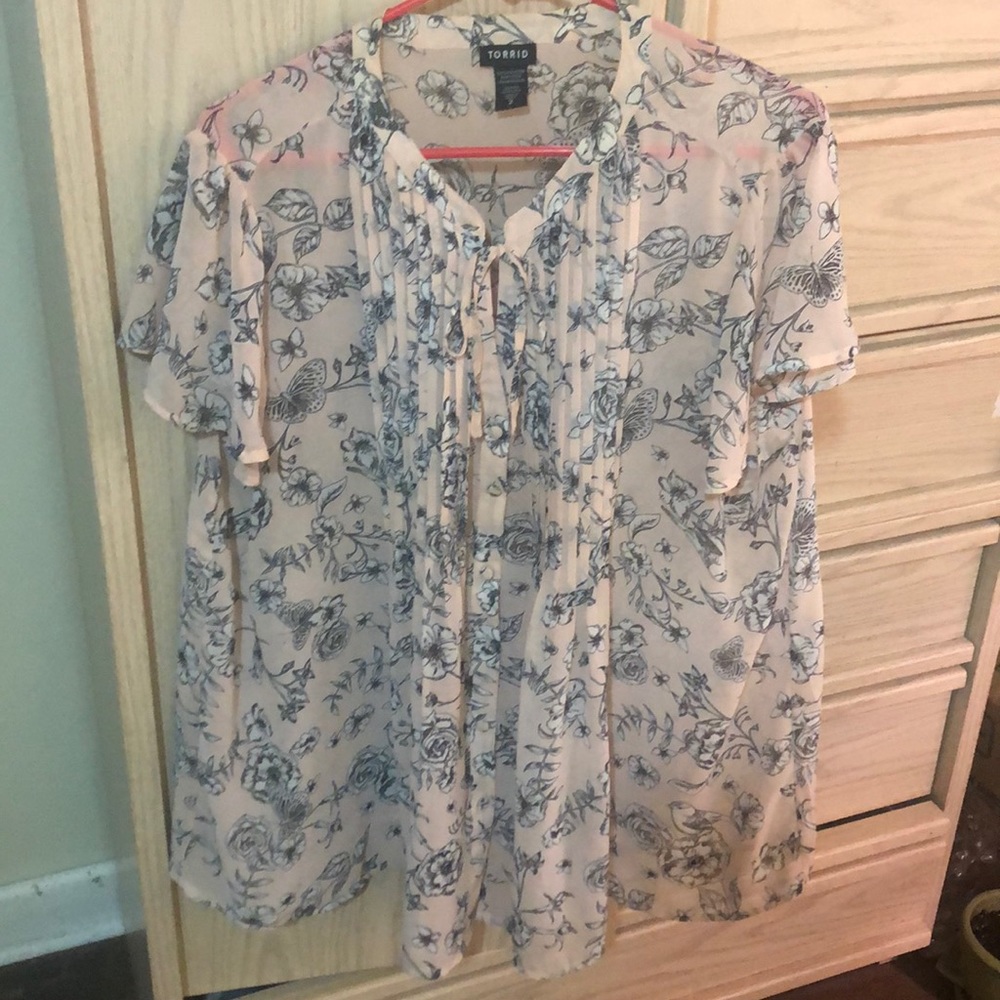 Pink torrid blouse